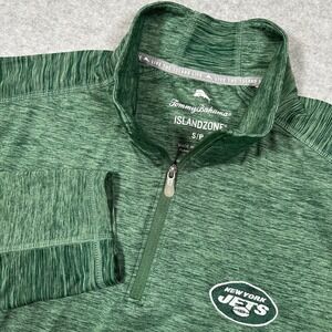 Tommy Bahama New York Jets IslandZone Pullover Shirt Men S Green NFL Performance